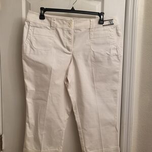 New York & Company Cream Capris